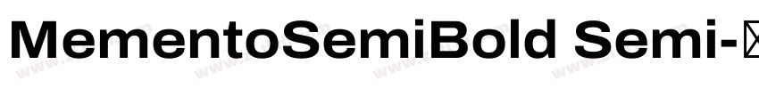 MementoSemiBold Semi字体转换